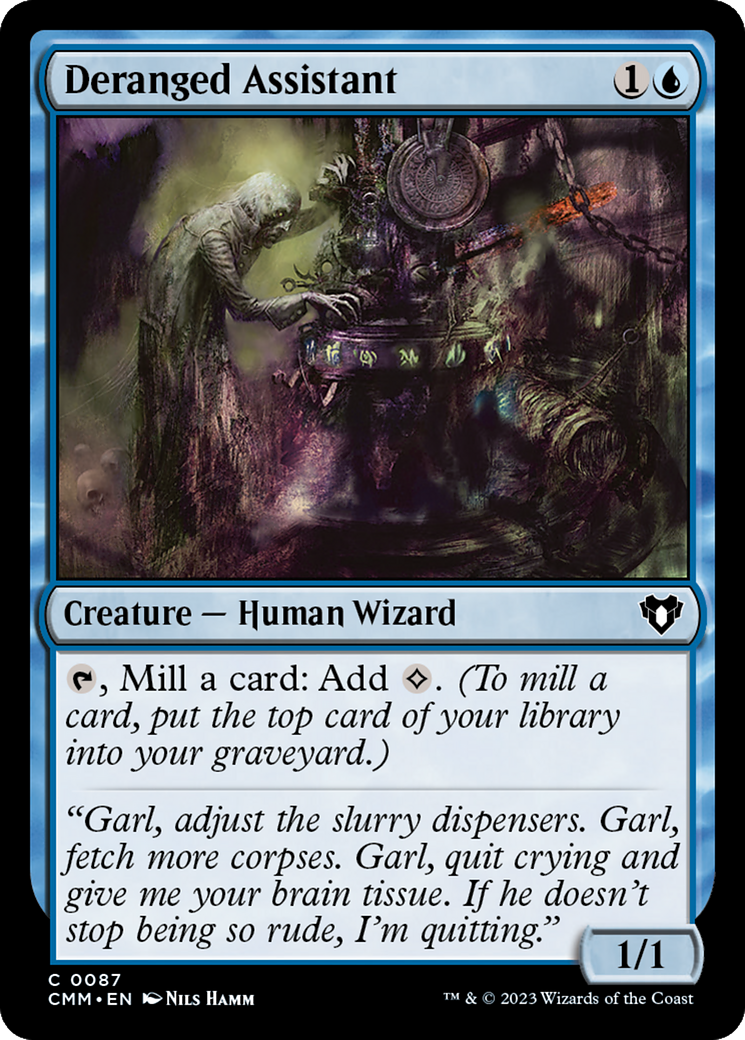 Deranged Assistant (CMM-087) [Commander Masters] MTG Single Wizards of the Coast