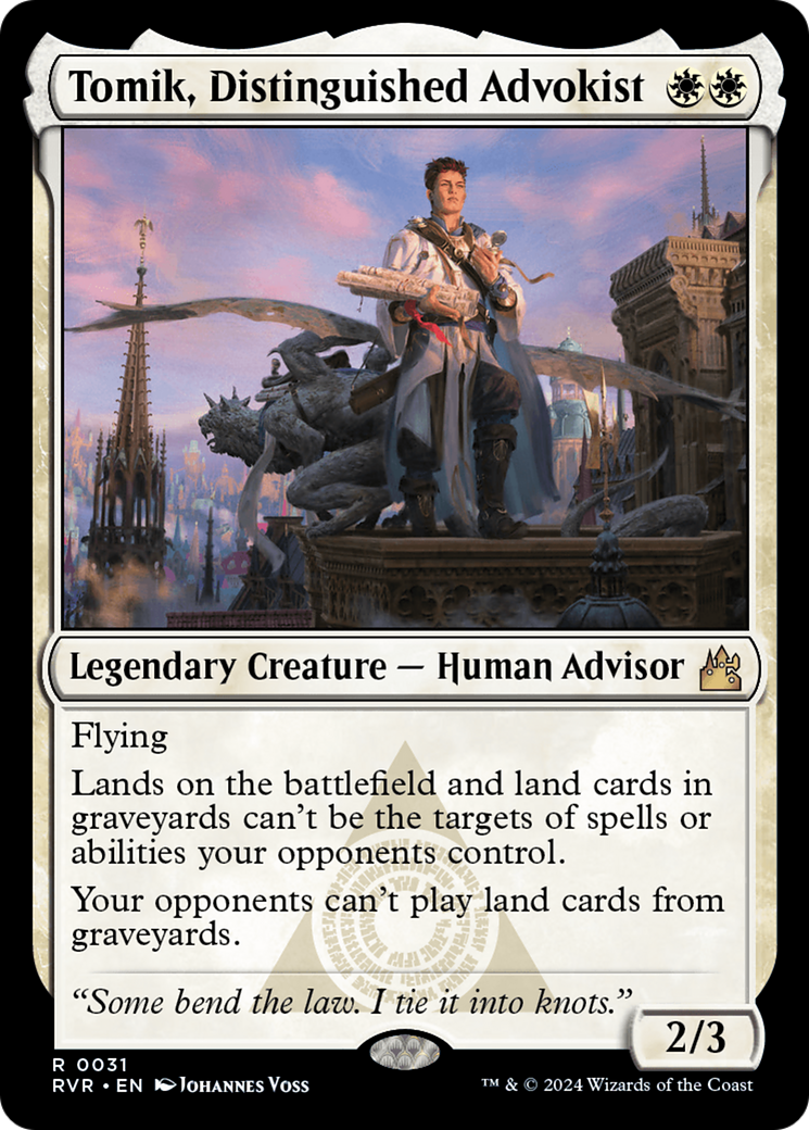 Tomik, Distinguished Advokist (RVR-031) [Ravnica Remastered] Foil MTG Single Wizards of the Coast