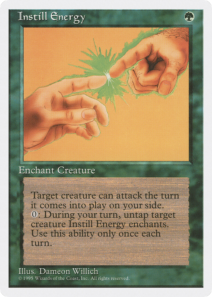 Instill Energy (4ED-252) [Fourth Edition] MTG Single Magic: The Gathering