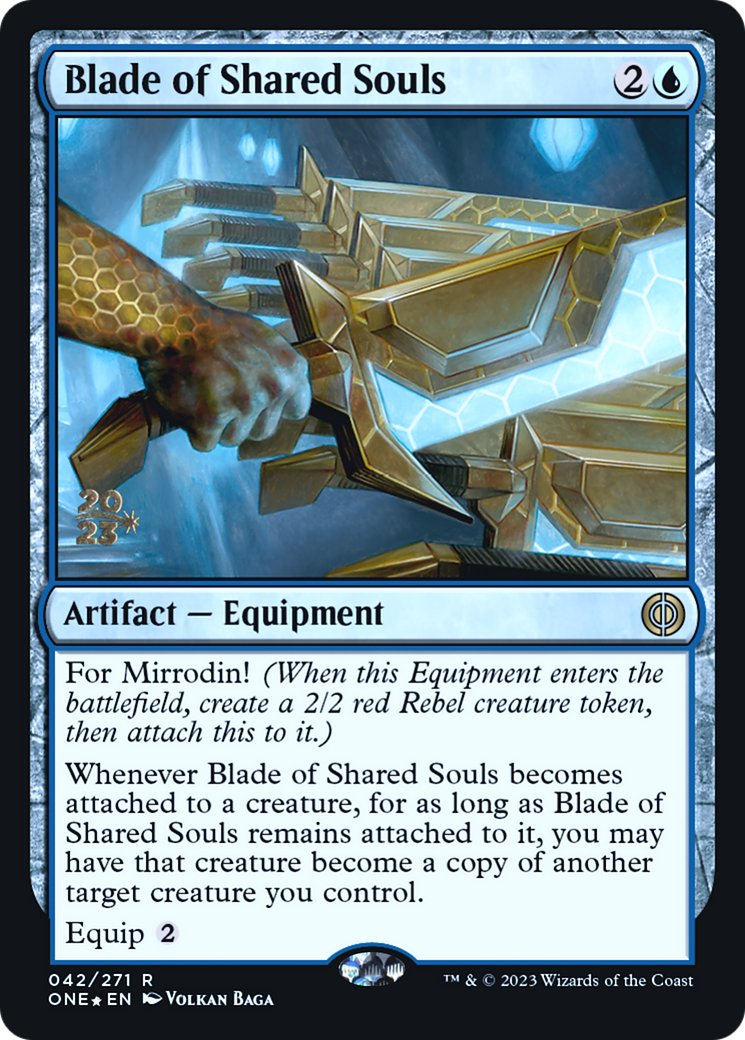Blade of Shared Souls (PRE-042) [Phyrexia: All Will Be One Promos] Foil MTG Single Wizards of the Coast
