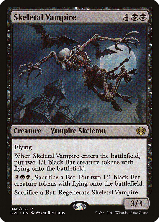 Skeletal Vampire (DD3-046) [Misc] Duel Decks Anthology: Garruk vs. Liliana MTG Single Wizards of the Coast