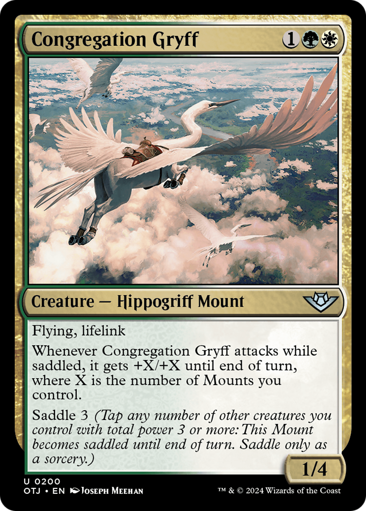 Congregation Gryff (OTJ-200) [Outlaws of Thunder Junction] Foil MTG Single Wizards of the Coast
