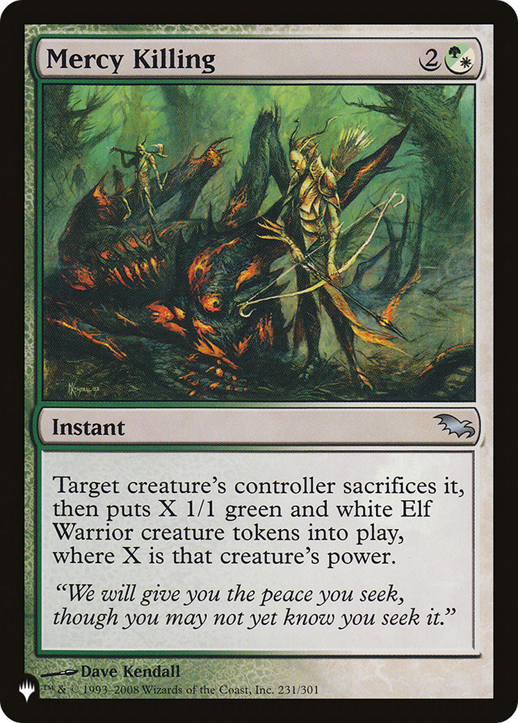 Mercy Killing (LIST-SHM-231) [Mystery Booster] The List MTG Single Wizards of the Coast