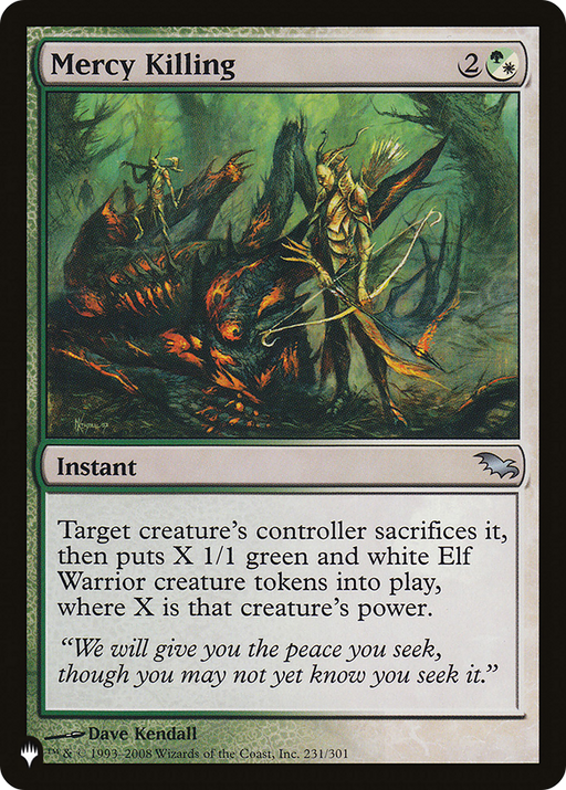 Mercy Killing (LIST-SHM-231) [Mystery Booster] The List MTG Single Wizards of the Coast