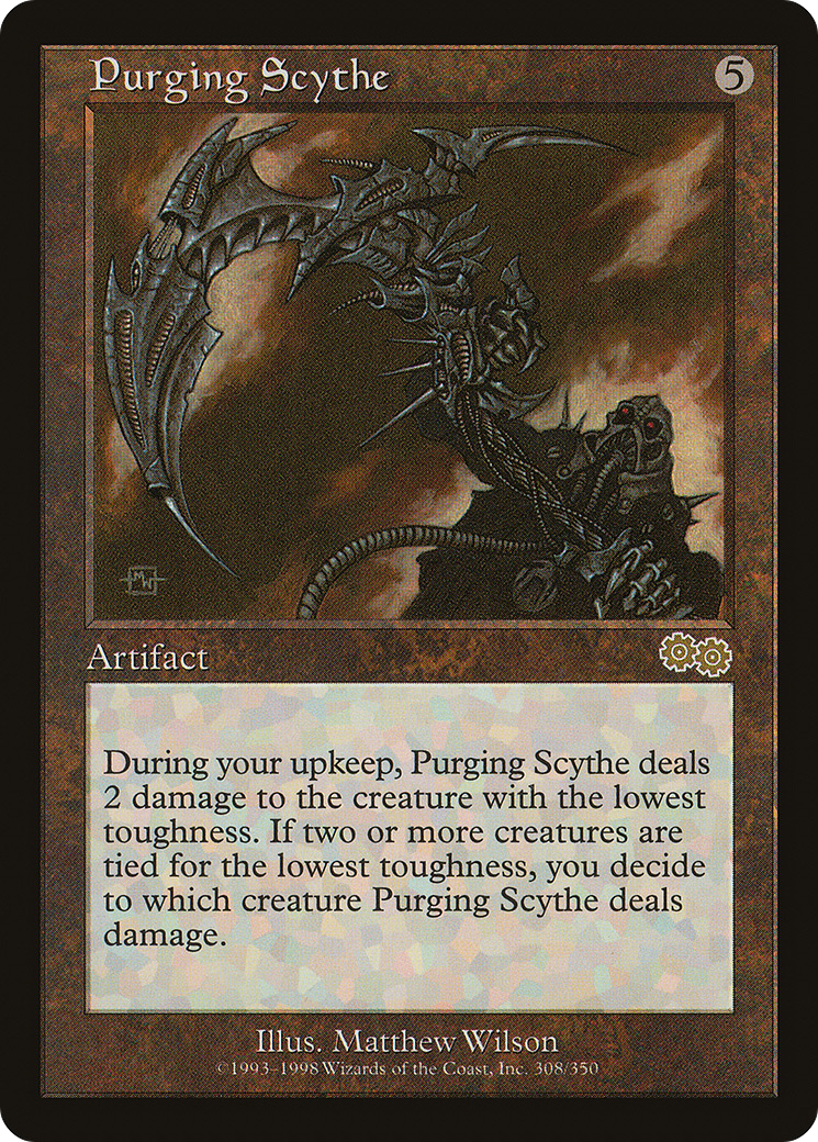 Purging Scythe [Urza's Saga] MTG Single Magic: The Gathering   