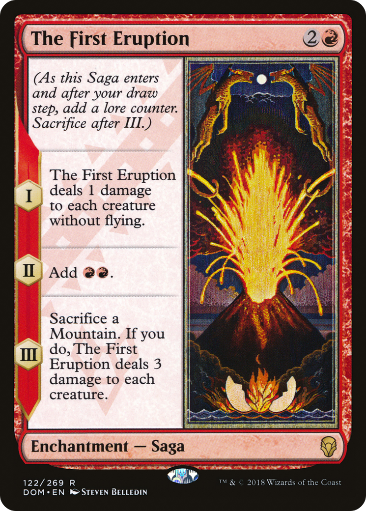 The First Eruption (DOM-122) [Dominaria] MTG Single Wizards of the Coast