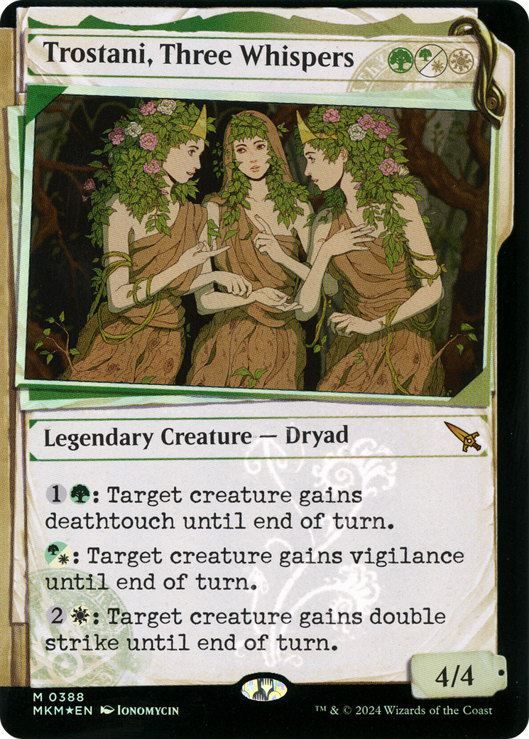 Trostani, Three Whispers (Invisible Ink) (MKM-388) [Murders at Karlov Manor] (Showcase) Foil MTG Single Wizards of the Coast