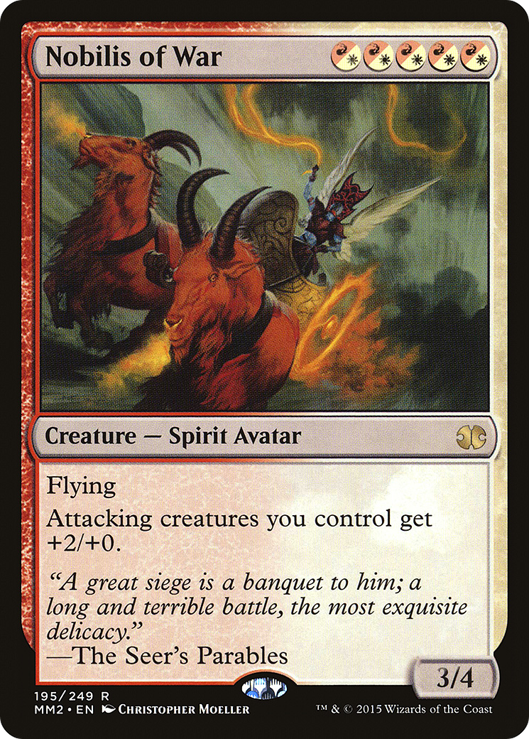 Nobilis of War (MM2-195) [Modern Masters 2015] MTG Single Modern Masters 2015