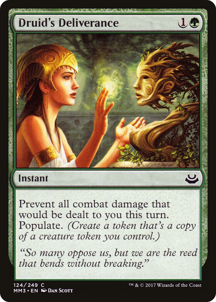 Druid's Deliverance (MM3-124) [Modern Masters 2017] Foil MTG Single Wizards of the Coast