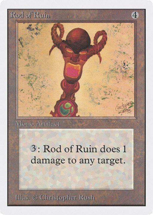 Rod of Ruin (2ED-269) [Oldschool] Unlimited Edition MTG Single Wizards of the Coast