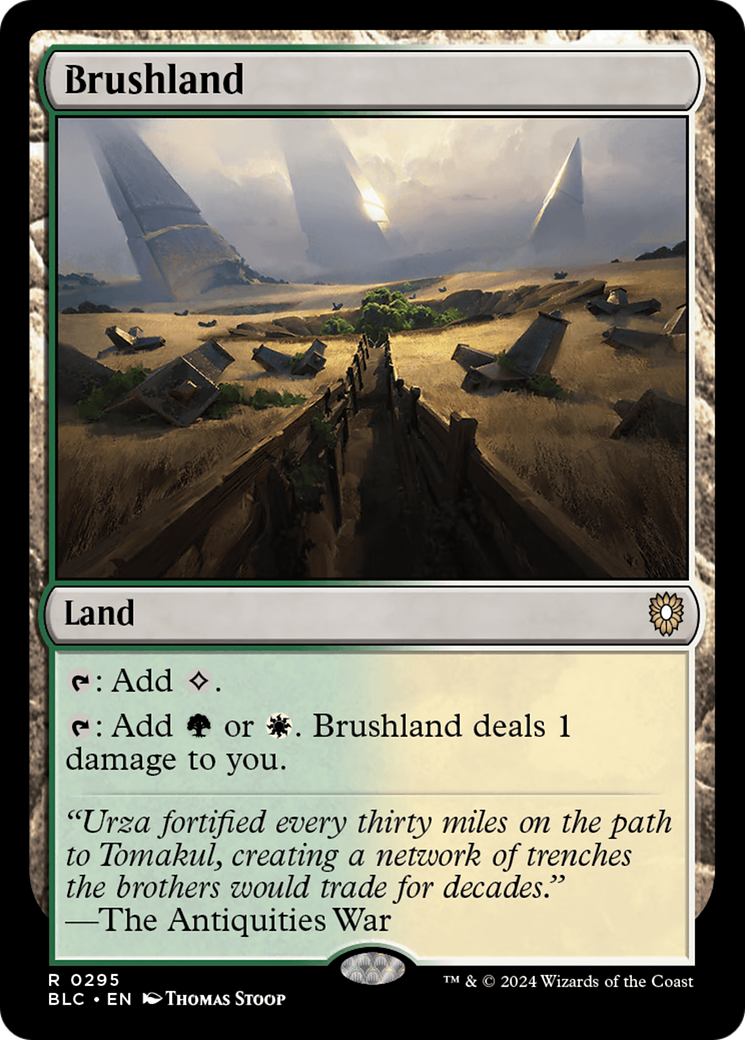 Brushland (BLC-295) [Bloomburrow Commander] MTG Single Wizards of the Coast