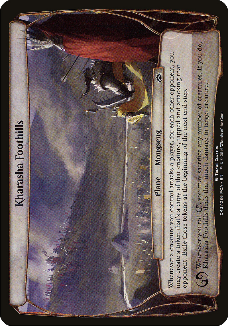 Kharasha Foothills (Planechase Anthology) (OVER-) [Oversized] Planechase Anthology Planes MTG Single Wizards of the Coast