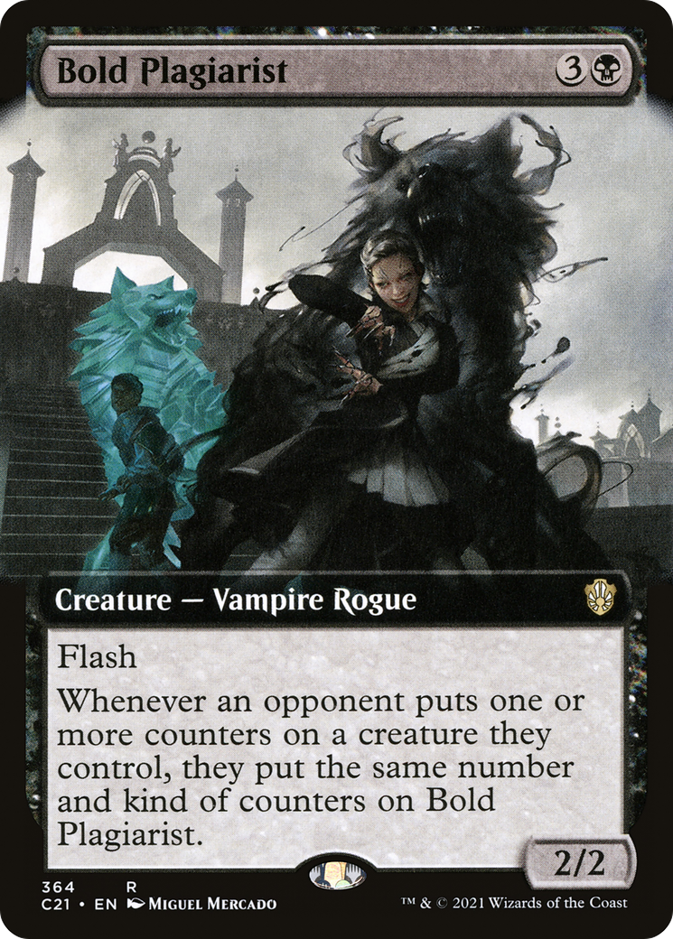 Bold Plagiarist (C21-364) [Commander 2021] (Extended Art) MTG Single Wizards of the Coast