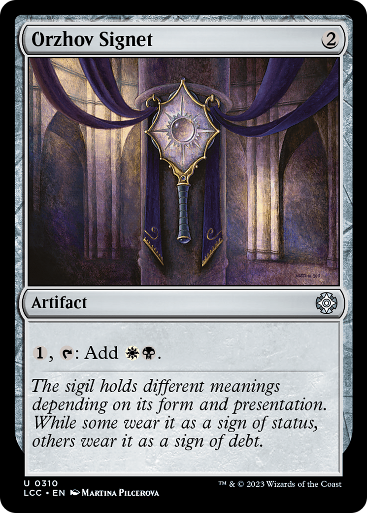 Orzhov Signet (LCC-310) [The Lost Caverns of Ixalan Commander] MTG Single Wizards of the Coast
