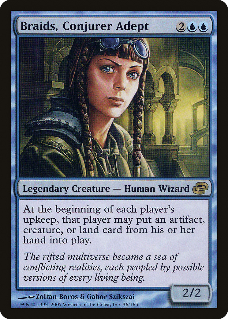 Braids, Conjurer Adept (PLC-036) [Planar Chaos] Foil MTG Single Wizards of the Coast