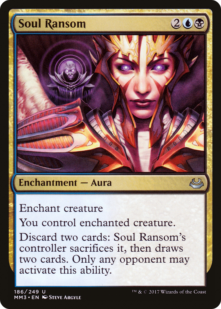 Soul Ransom (MM3-186) [Modern Masters 2017] Foil MTG Single Modern Masters 2017