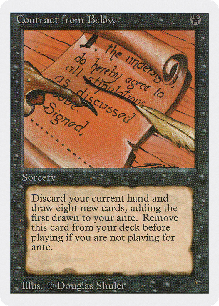 Contract from Below (3ED-097) [Revised Edition] MTG Single Wizards of the Coast