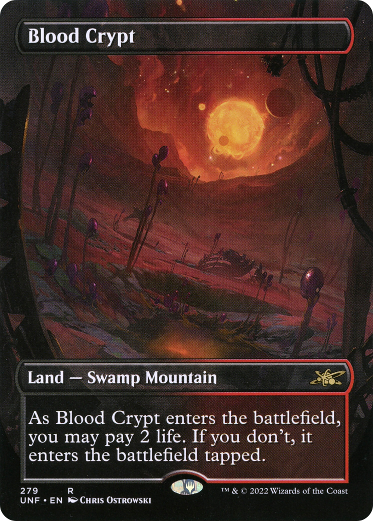 Blood Crypt (UNF-279) [Unfinity] (Borderless) Foil MTG Single Wizards of the Coast