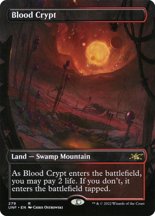 Blood Crypt (UNF-279) [Unfinity] (Borderless) MTG Single Wizards of the Coast
