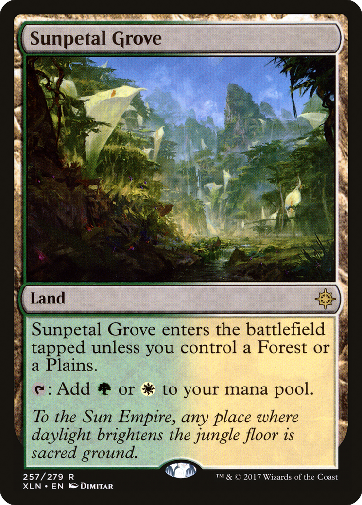 Sunpetal Grove (XLN-257) [Ixalan] Foil MTG Single Wizards of the Coast