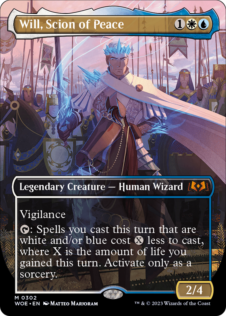 Will, Scion of Peace (WOE-302) [Wilds of Eldraine] (Borderless) Foil MTG Single Wizards of the Coast