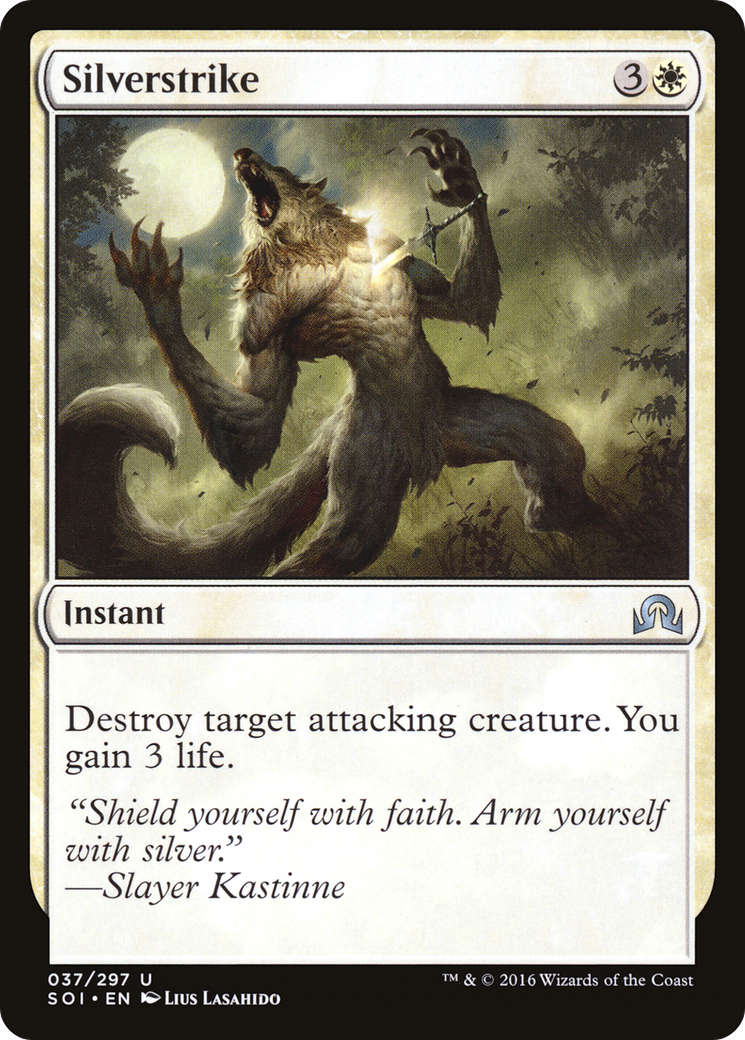 Silverstrike (SOI-037) [Shadows over Innistrad] Foil MTG Single Wizards of the Coast