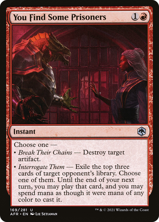 You Find Some Prisoners (AFR-169) [Adventures in the Forgotten Realms] Foil MTG Single Wizards of the Coast
