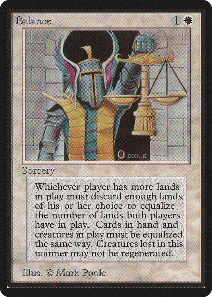 Balance (LEB-003) [Oldschool] Limited Edition Beta MTG Single Wizards of the Coast