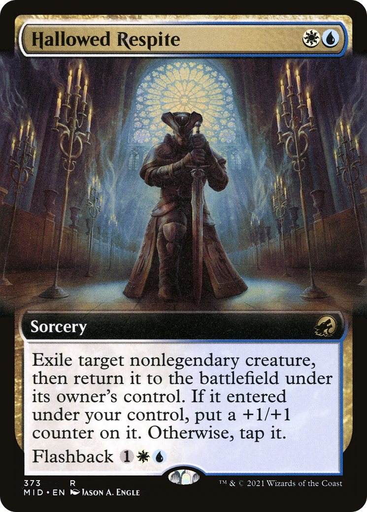 Hallowed Respite (MID-373) [Innistrad: Midnight Hunt] (Extended Art) Foil MTG Single Wizards of the Coast