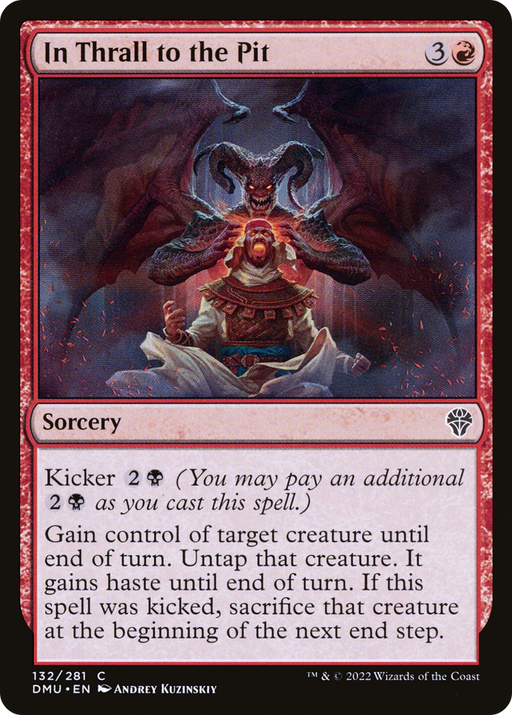 In Thrall to the Pit (DMU-132) [Dominaria United] Foil MTG Single Wizards of the Coast