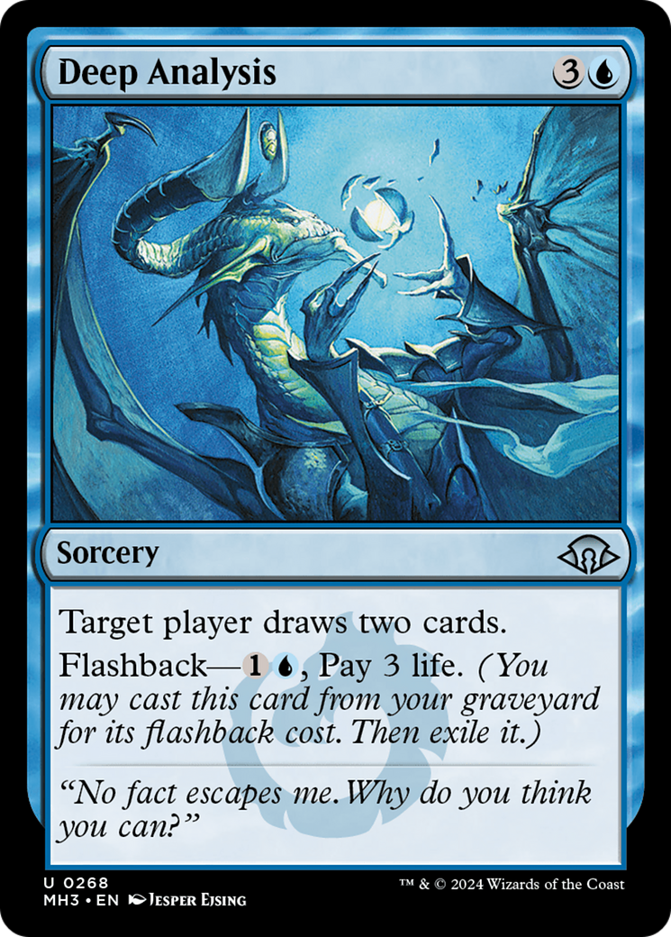 Deep Analysis (MH3-268) [Modern Horizons 3] Foil MTG Single Wizards of the Coast