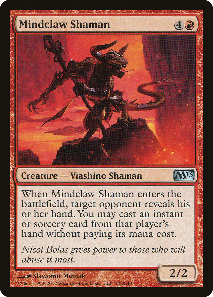 Mindclaw Shaman [Magic 2013] MTG Single Magic: The Gathering