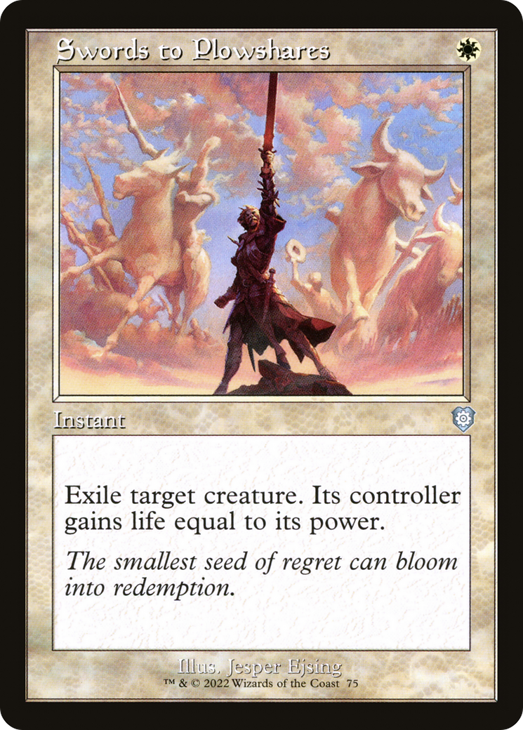 Swords to Plowshares (BRC-075) [The Brothers' War Commander] MTG Single Wizards of the Coast