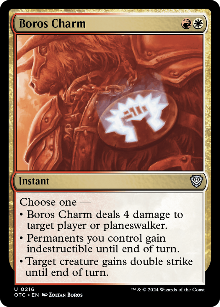 Boros Charm (OTC-216) [Outlaws of Thunder Junction Commander] MTG Single Wizards of the Coast