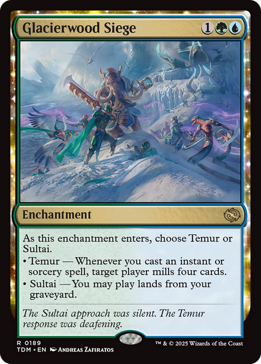Glacierwood Siege (TDM-189) [Tarkir: Dragonstorm] MTG Single Wizards of the Coast