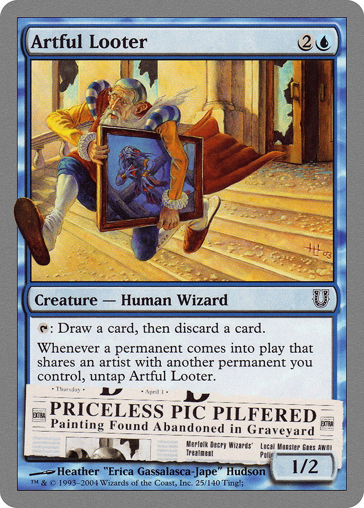 Artful Looter (UNH-025) [Unhinged] MTG Single Wizards of the Coast
