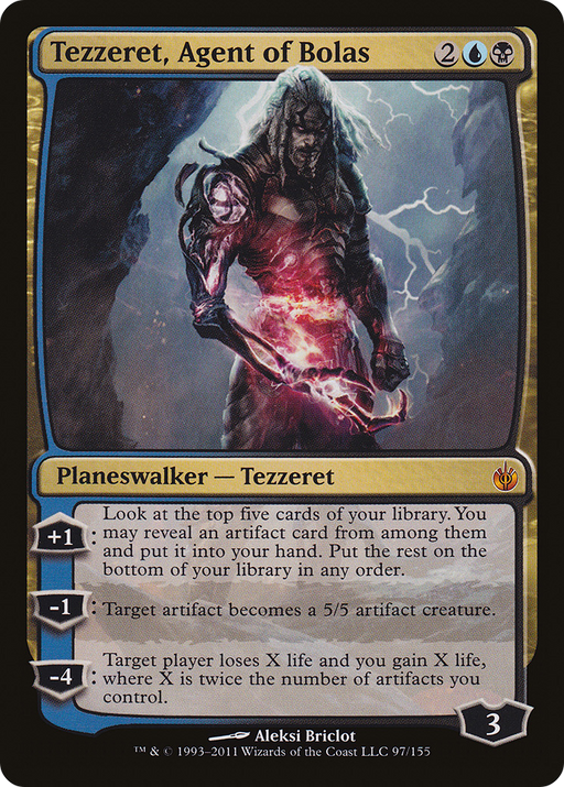 Tezzeret, Agent of Bolas (MBS-097) [Mirrodin Besieged] MTG Single Wizards of the Coast
