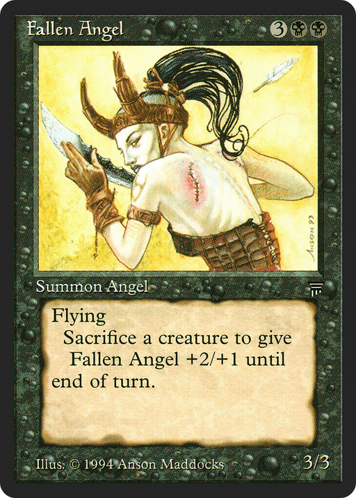 Fallen Angel (LEG-) [Oldschool] Legends MTG Single Wizards of the Coast