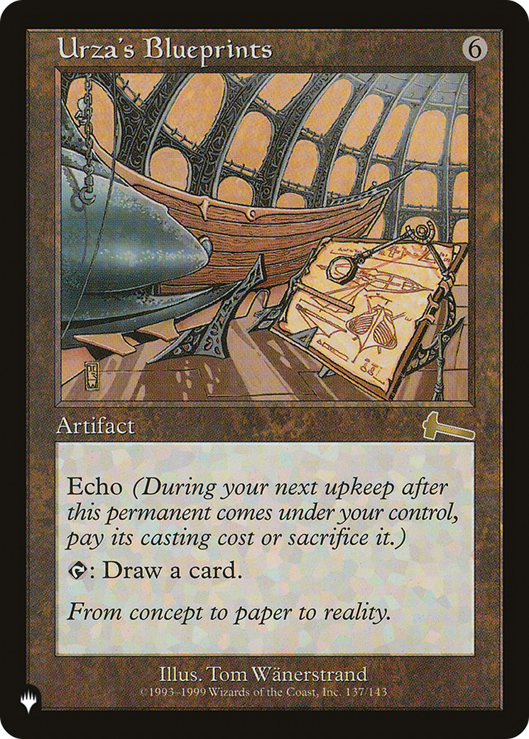 Urza's Blueprints (LIST-ULG-137) [Mystery Booster] The List MTG Single Wizards of the Coast