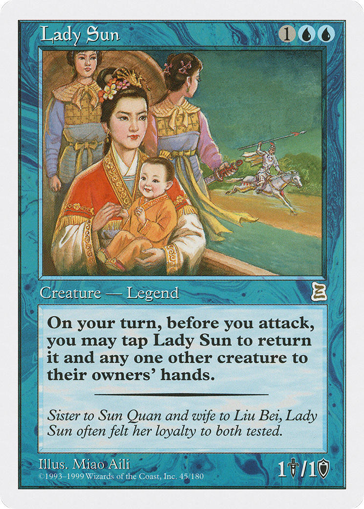 Lady Sun (PTK-045) [Oldschool] Portal Three Kingdoms MTG Single Wizards of the Coast