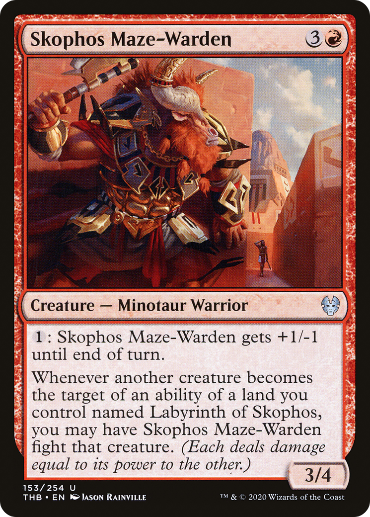 Skophos Maze-Warden (THB-153) [Theros Beyond Death] Foil MTG Single Wizards of the Coast
