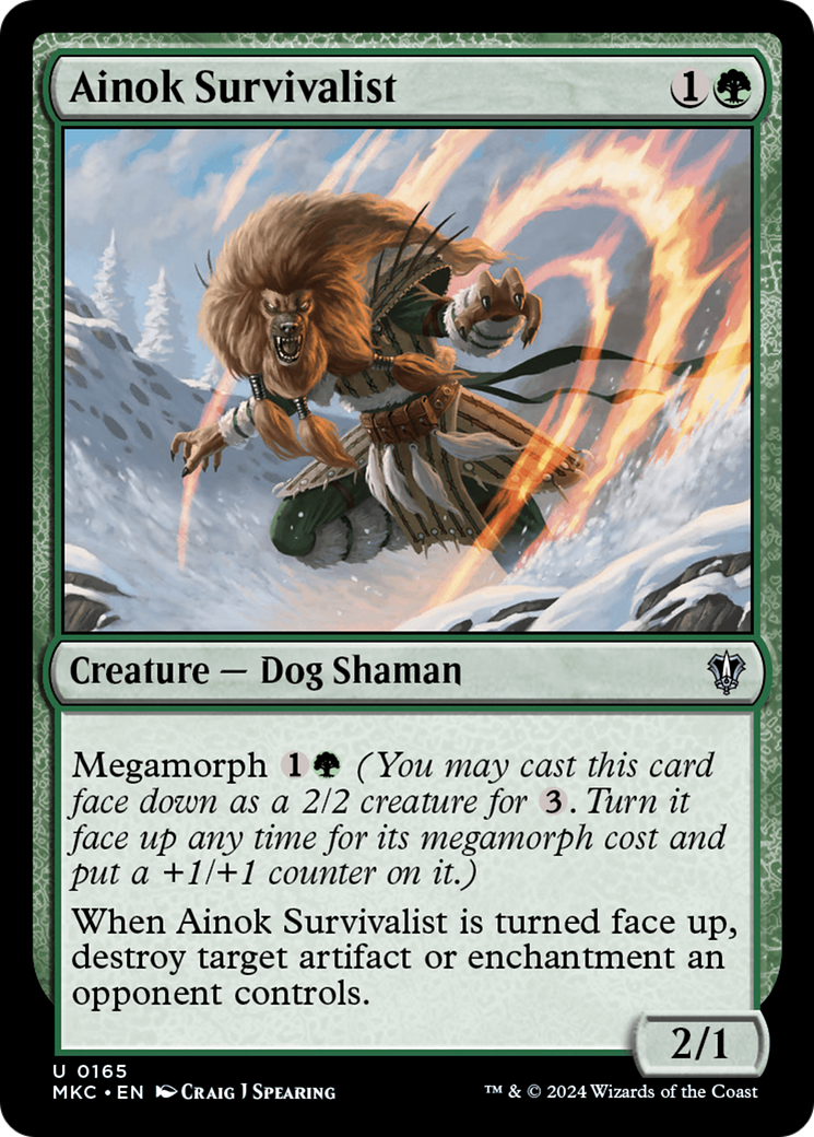 Ainok Survivalist (MKC-165) [Murders at Karlov Manor Commander] MTG Single Wizards of the Coast
