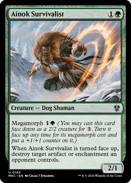 Ainok Survivalist (MKC-165) [Murders at Karlov Manor Commander] MTG Single Wizards of the Coast