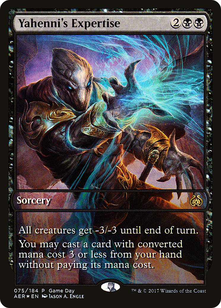 Yahenni's Expertise (Game Day) [Aether Revolt Promos] MTG Single Magic: The Gathering   