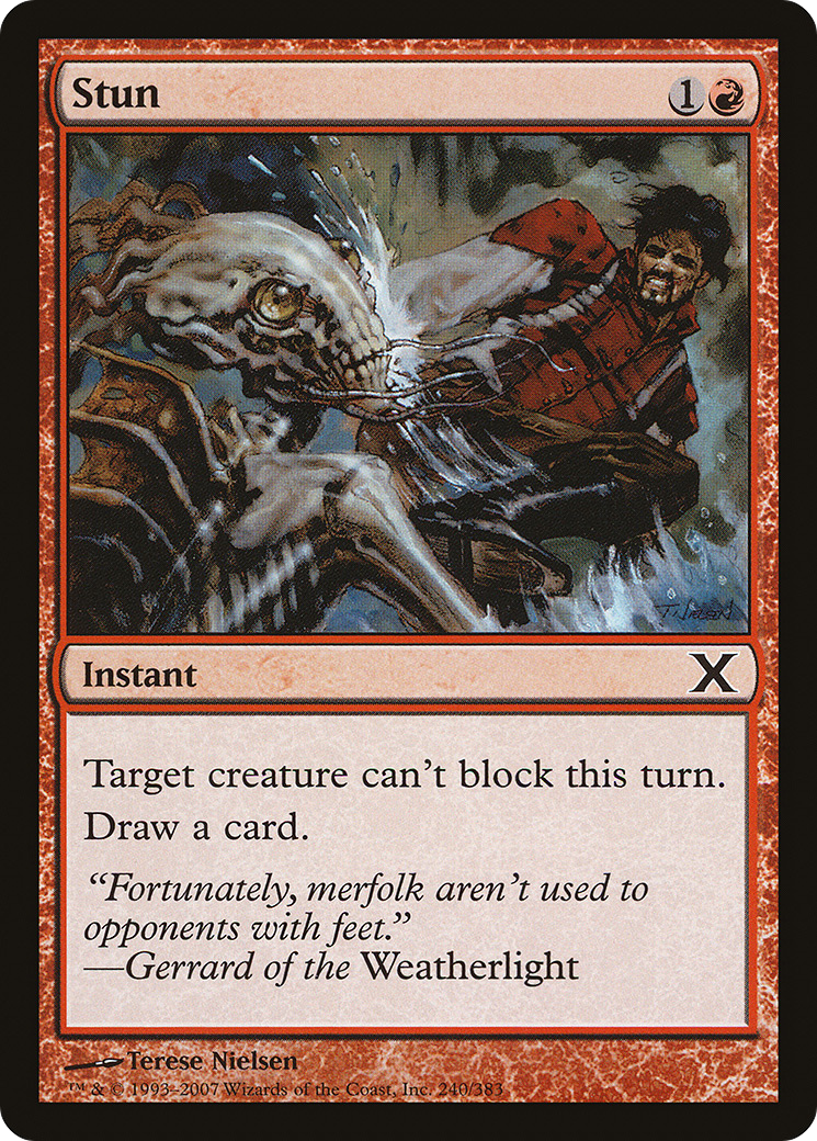Stun (10E-240) [Tenth Edition] Foil MTG Single Wizards of the Coast