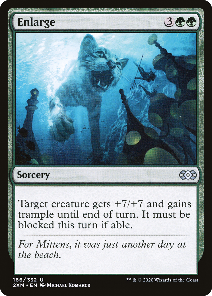 Enlarge (2XM-166) [Double Masters] Foil MTG Single Wizards of the Coast