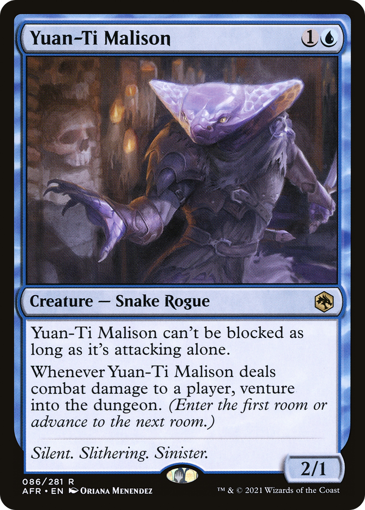 Yuan-Ti Malison (AFR-086) [Adventures in the Forgotten Realms] Foil MTG Single Wizards of the Coast