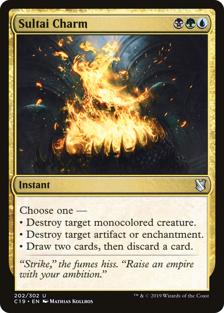 Sultai Charm (C19-202) [Commander 2019] MTG Single Wizards of the Coast