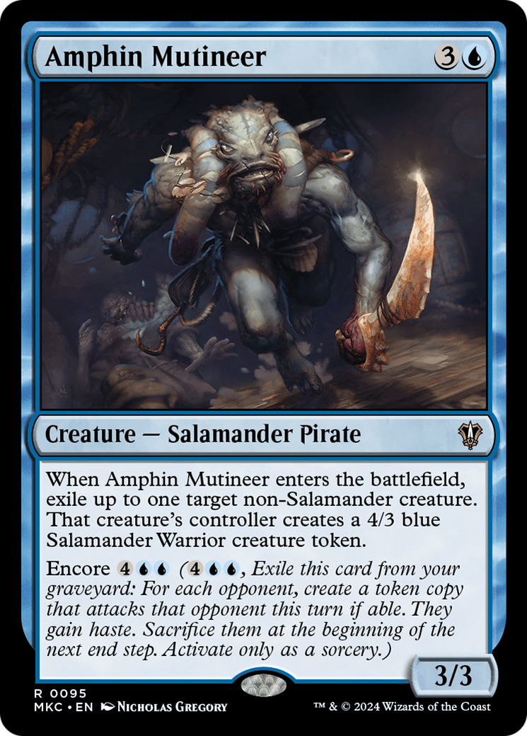 Amphin Mutineer (MKC-095) [Murders at Karlov Manor Commander] MTG Single Wizards of the Coast