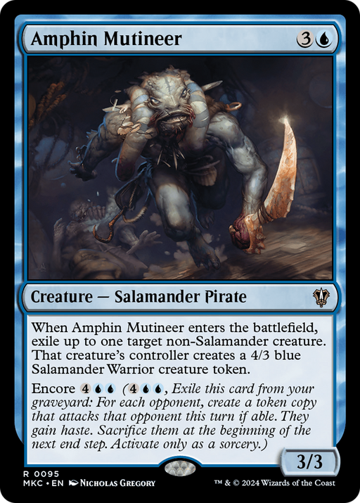 Amphin Mutineer (MKC-095) [Murders at Karlov Manor Commander] MTG Single Wizards of the Coast